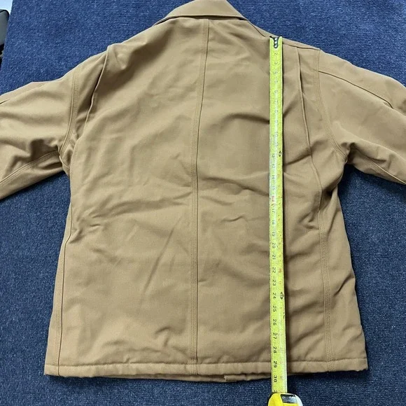Carhartt FR Duck Traditional Coat Mens Large Brown Quilt Lined Flame Resistant